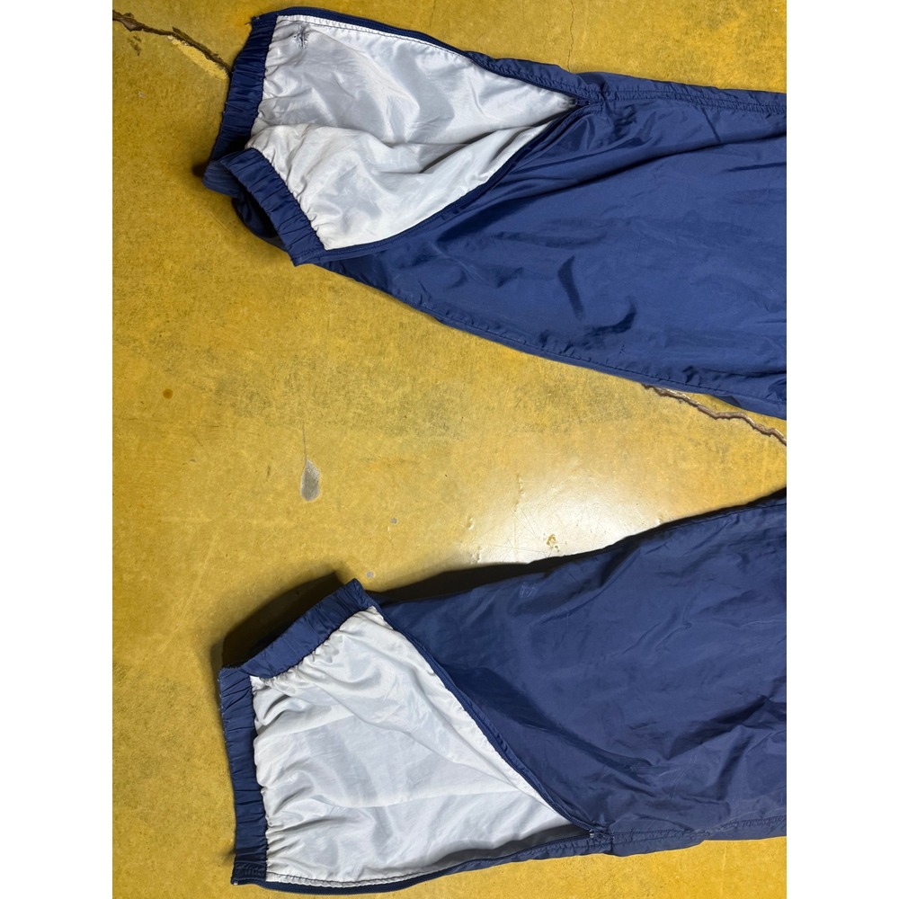 Vtg Nike Men's Blue Nylon Track Pants Warm Up Windbreaker Training XL - Picture 2 of 12
